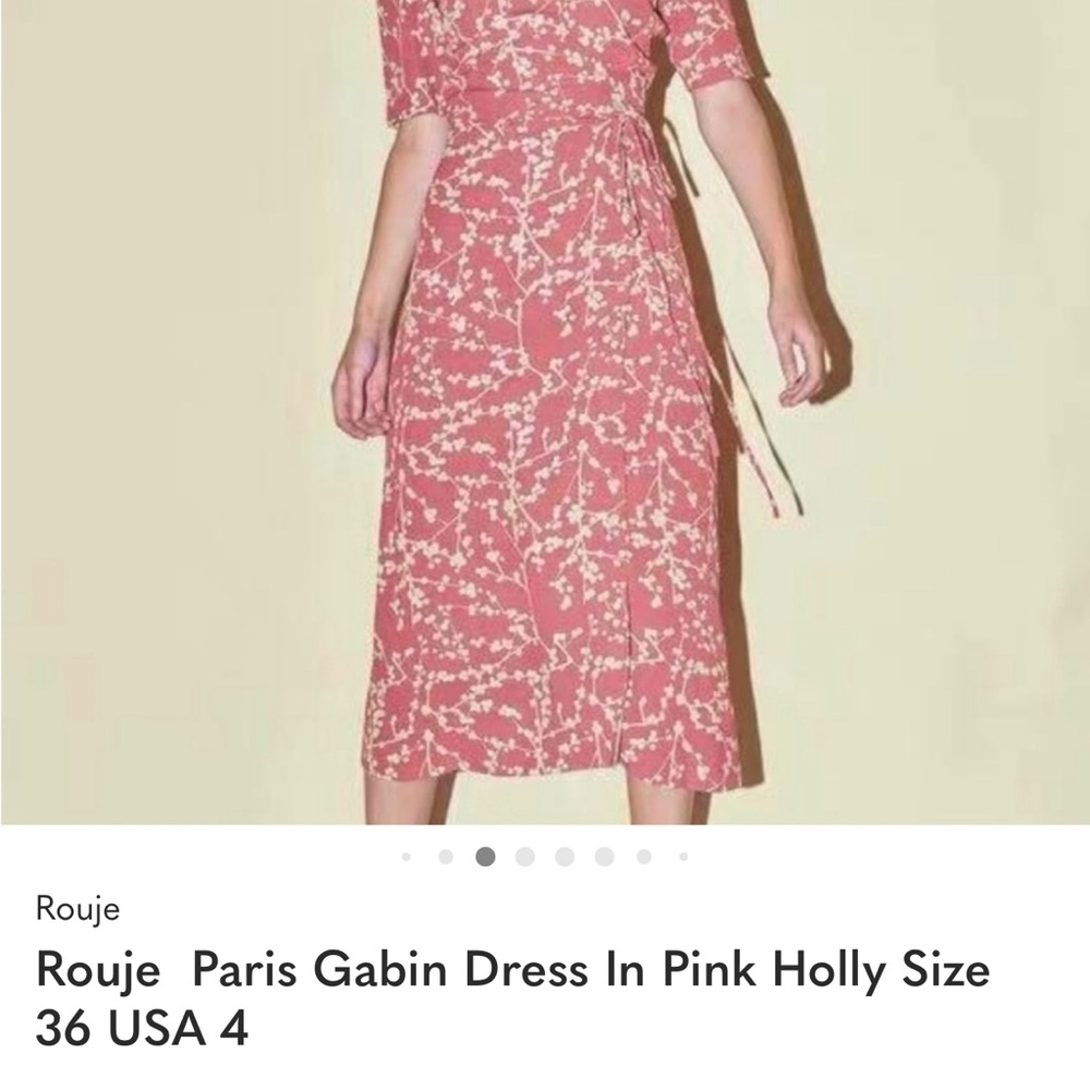 ISO ROUJE GABIN DRESS IN PINK HOLLY - Picture 3 of 3